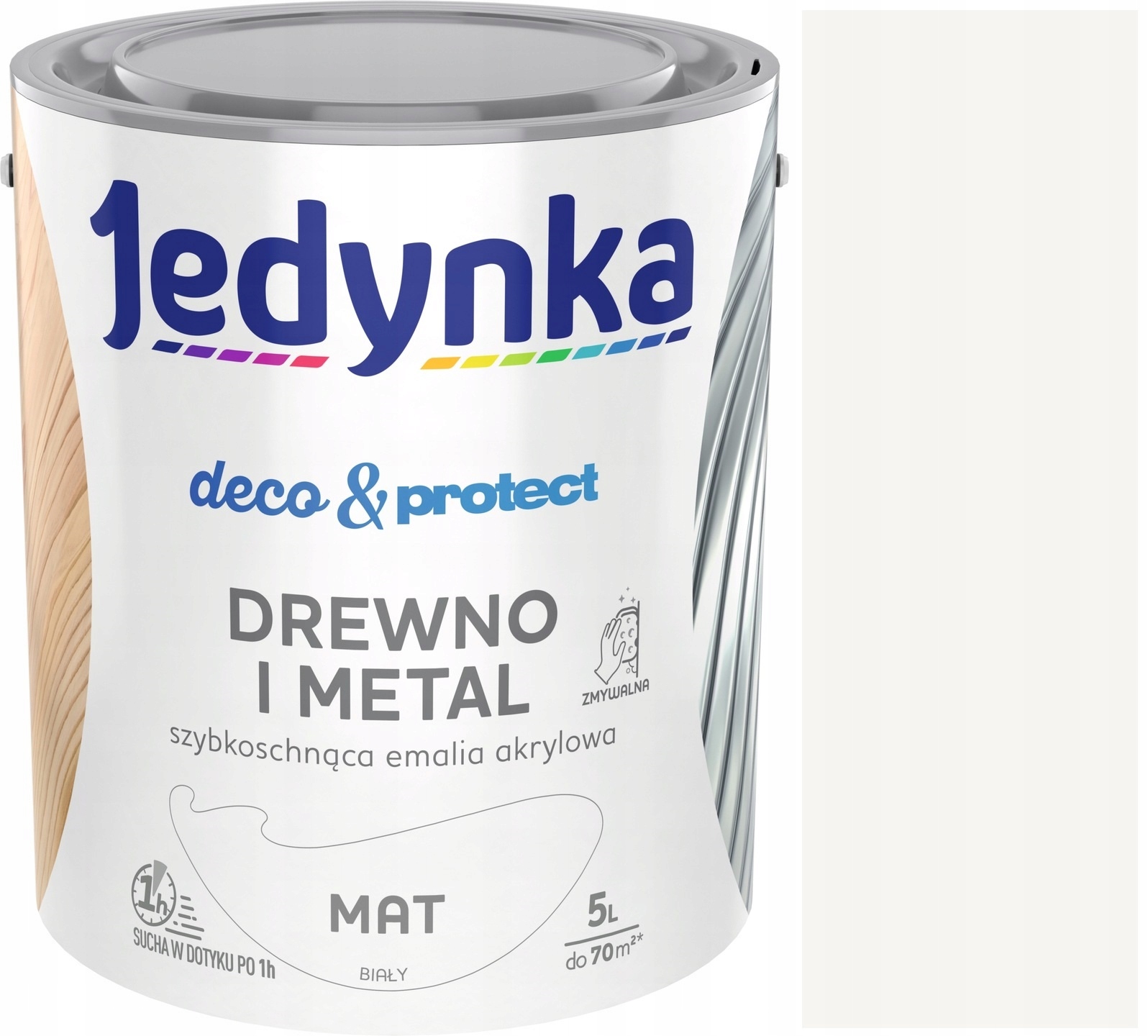 

Jedynka Deco&Protect Drewno Metal 5L Biały Mat