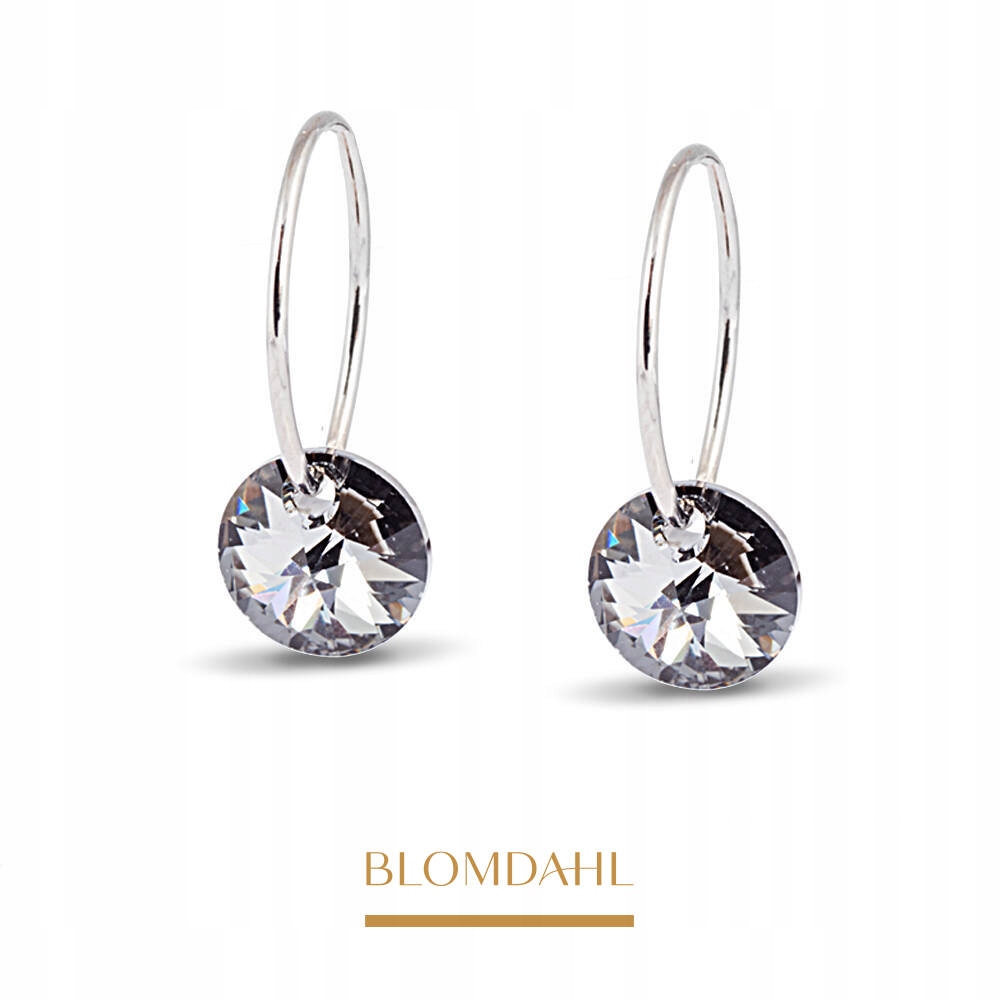Blomdahl Hipoalergenní Náušnice Round Black Diamond 8 mm