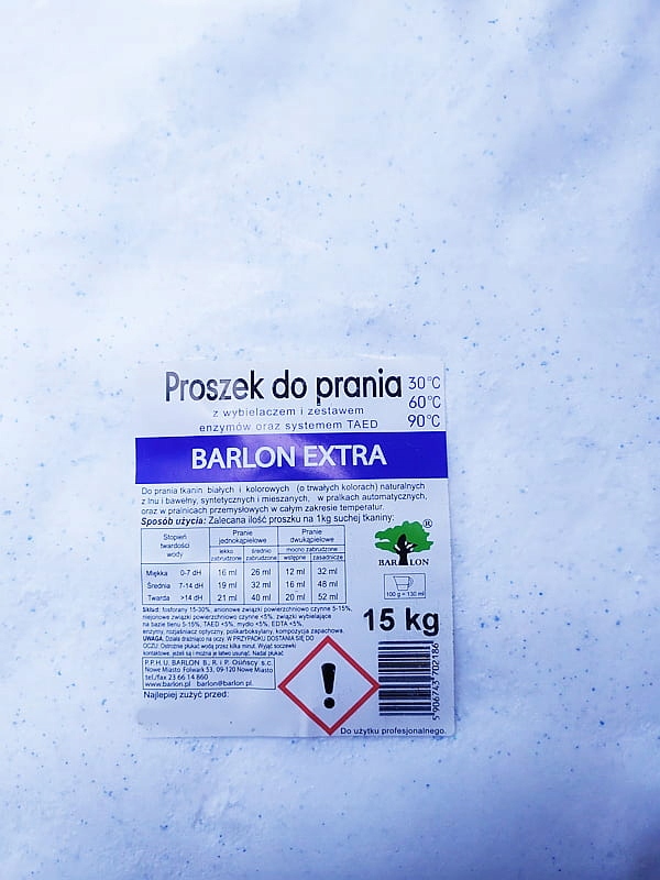 

Profesjonalny Proszek do prania białego Extra 15KG