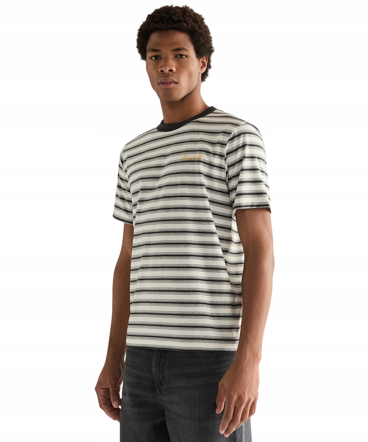 Tričko Wrangler Stripe Tee 112378014 Worn White L