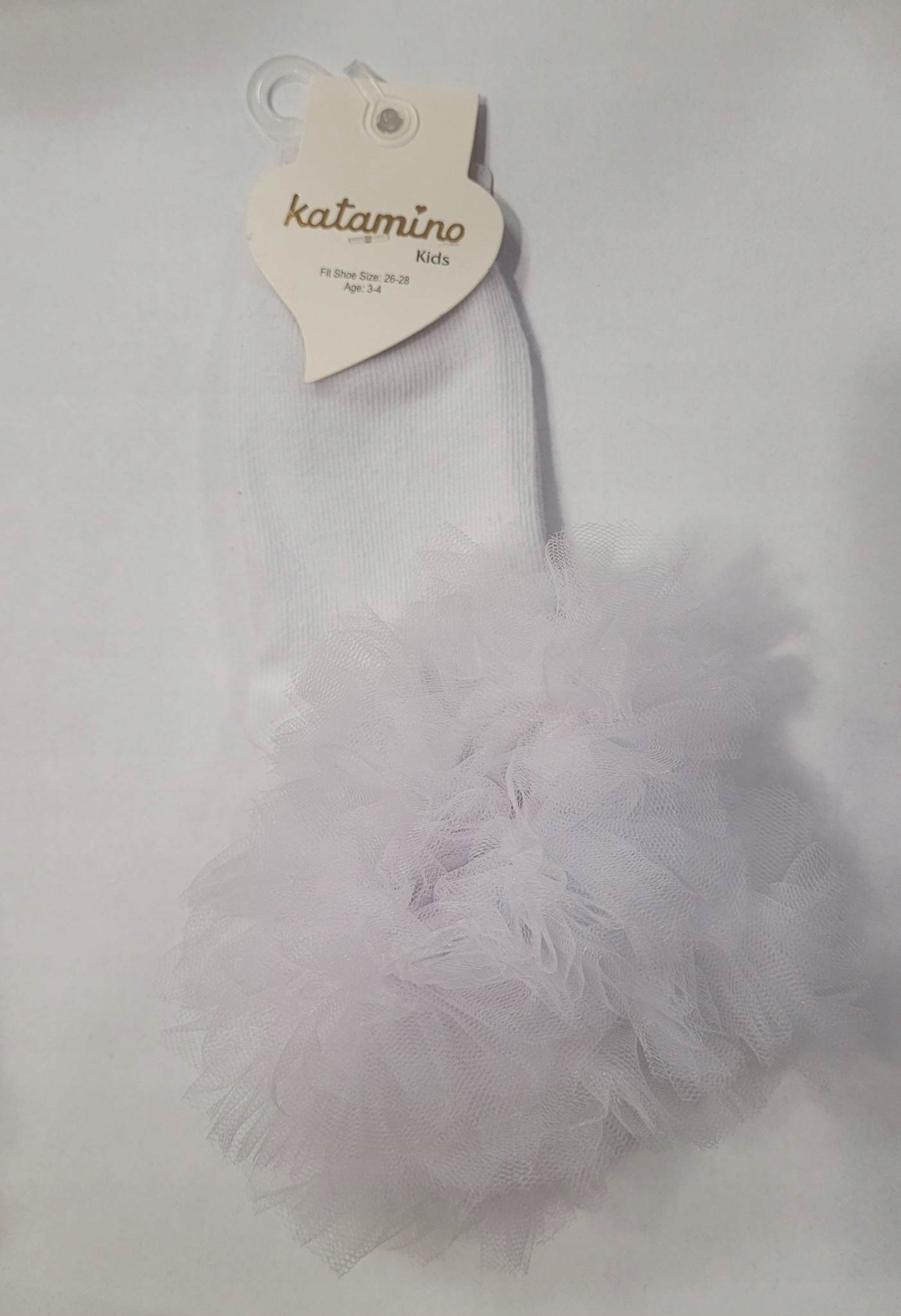 

Katamino Skarpetki Tiul Falbanka Białe 3-4 L