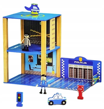 Drewniany Posterunek Policji + Akcesoria Elefun EAN (GTIN) 5609288241294
