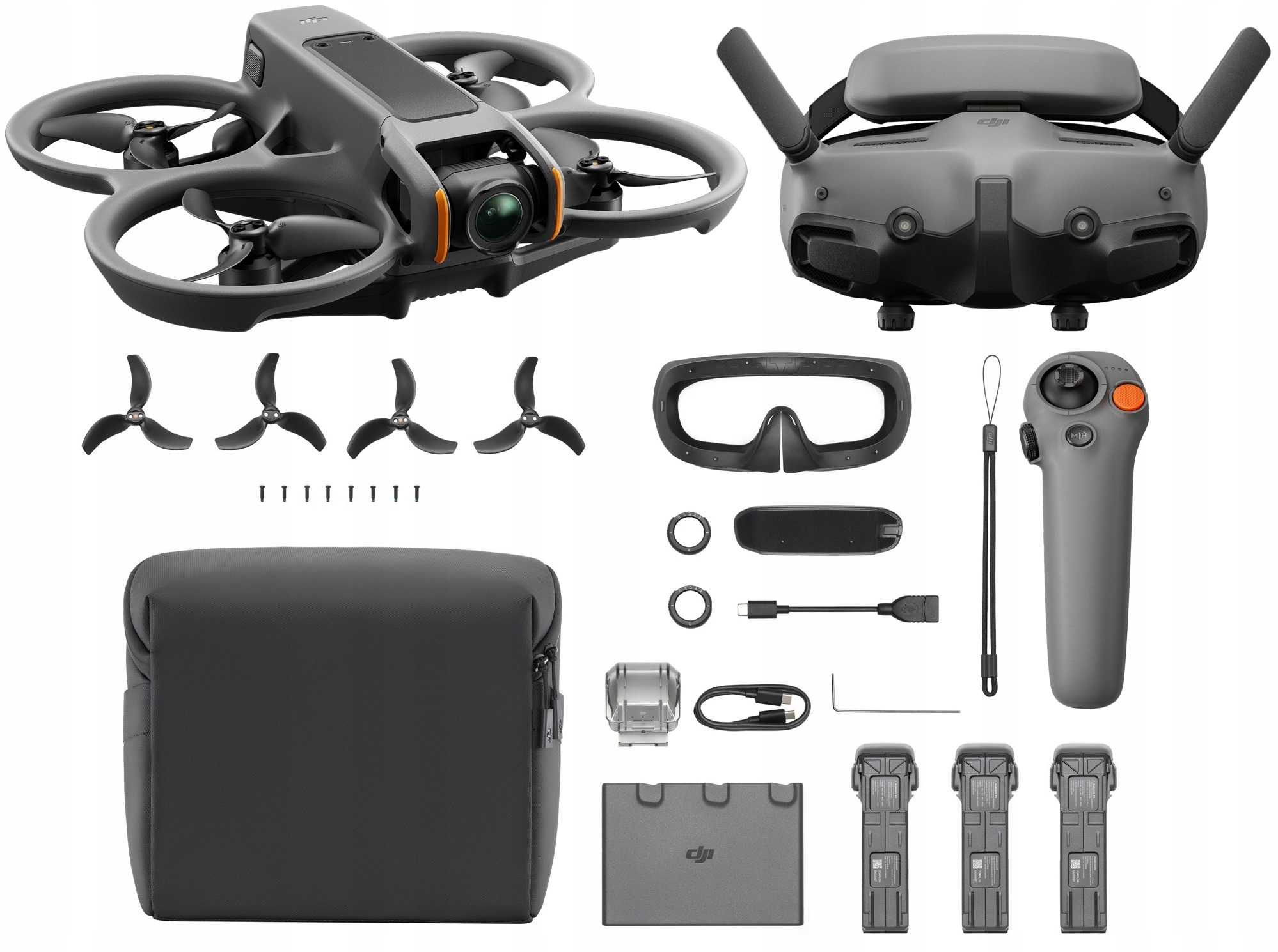 Dji Avata 2 Fly More Combo Dron Brýle 3 Baterie Ovladač Příslušenství