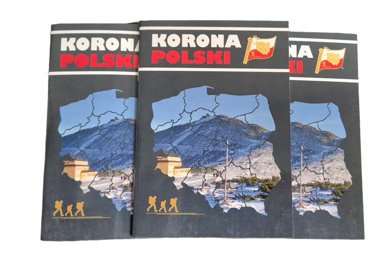 Sada 3 Kusů Knížka Na Razítka Odznaky Koruna Polský Jako dárek