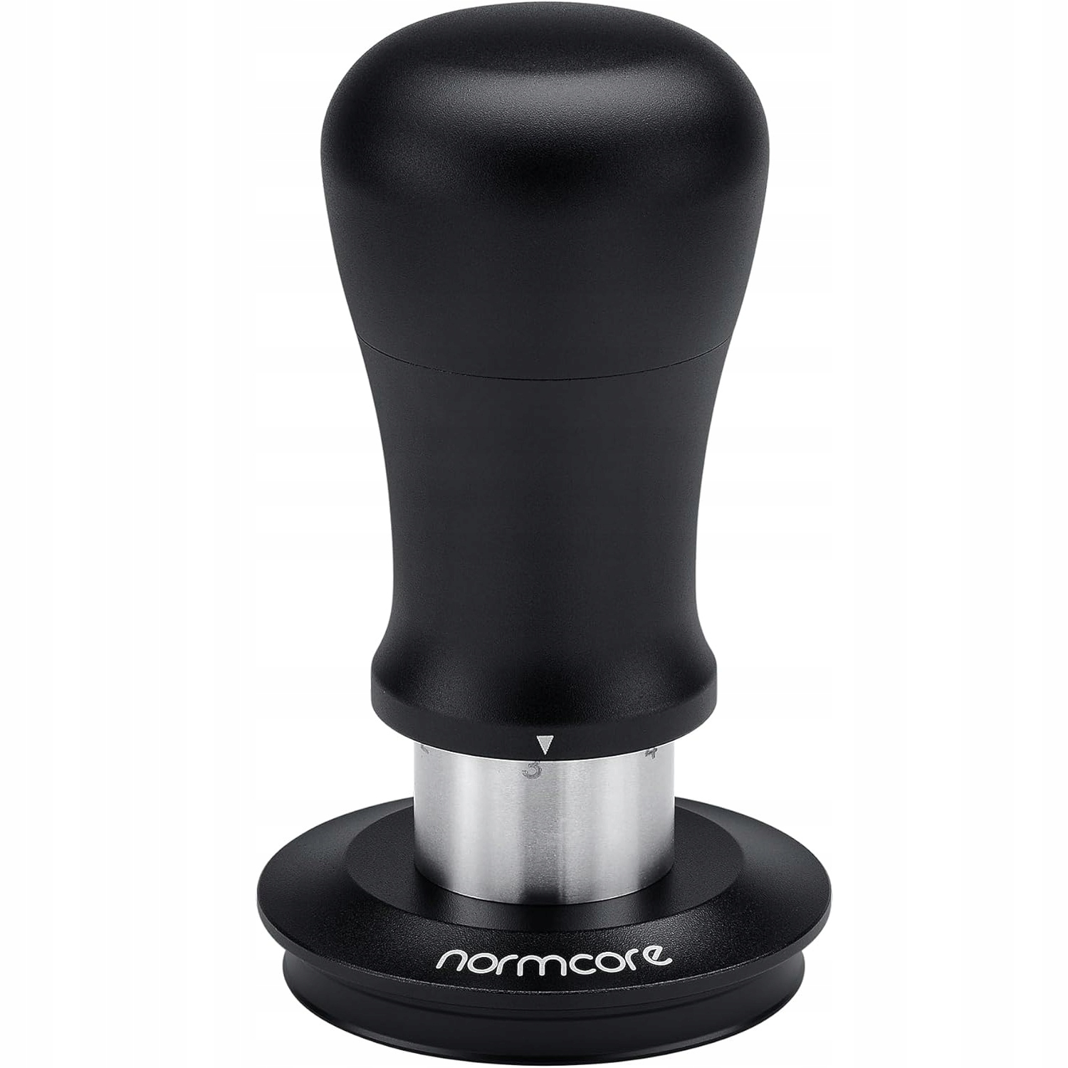 Tamper 53.3 mm sprężynowy z powłoką tytanową, karbowana podstawa