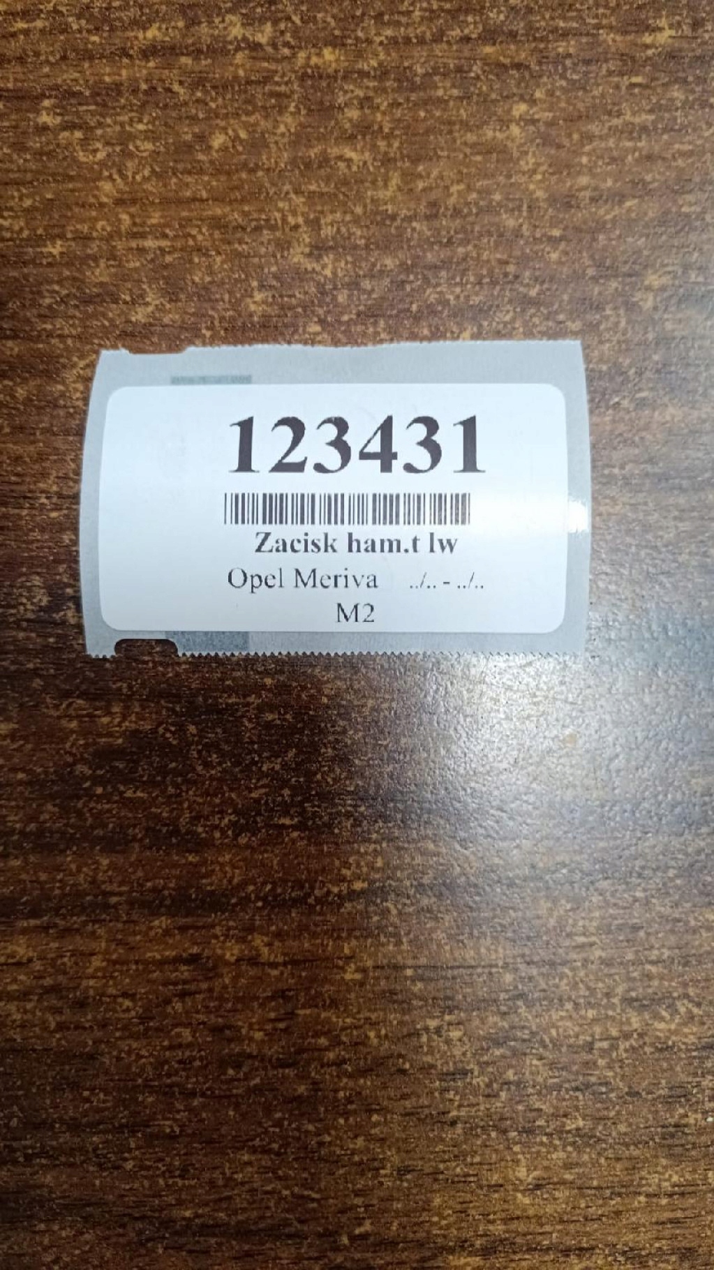 OPEL MERIVA 1.6 caliper left rear part