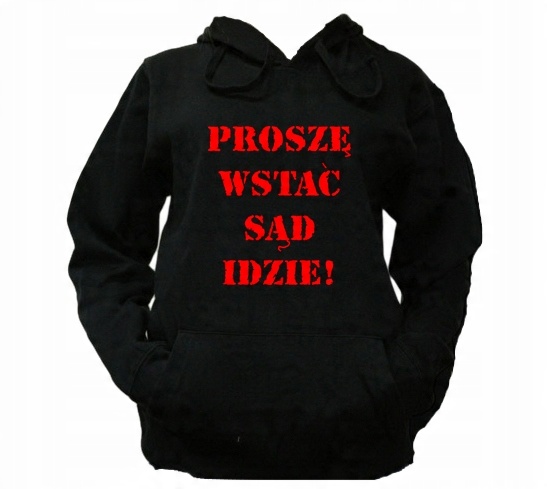 

S Bluza Kaptur Męska Adwokat Sędzia Lawyer