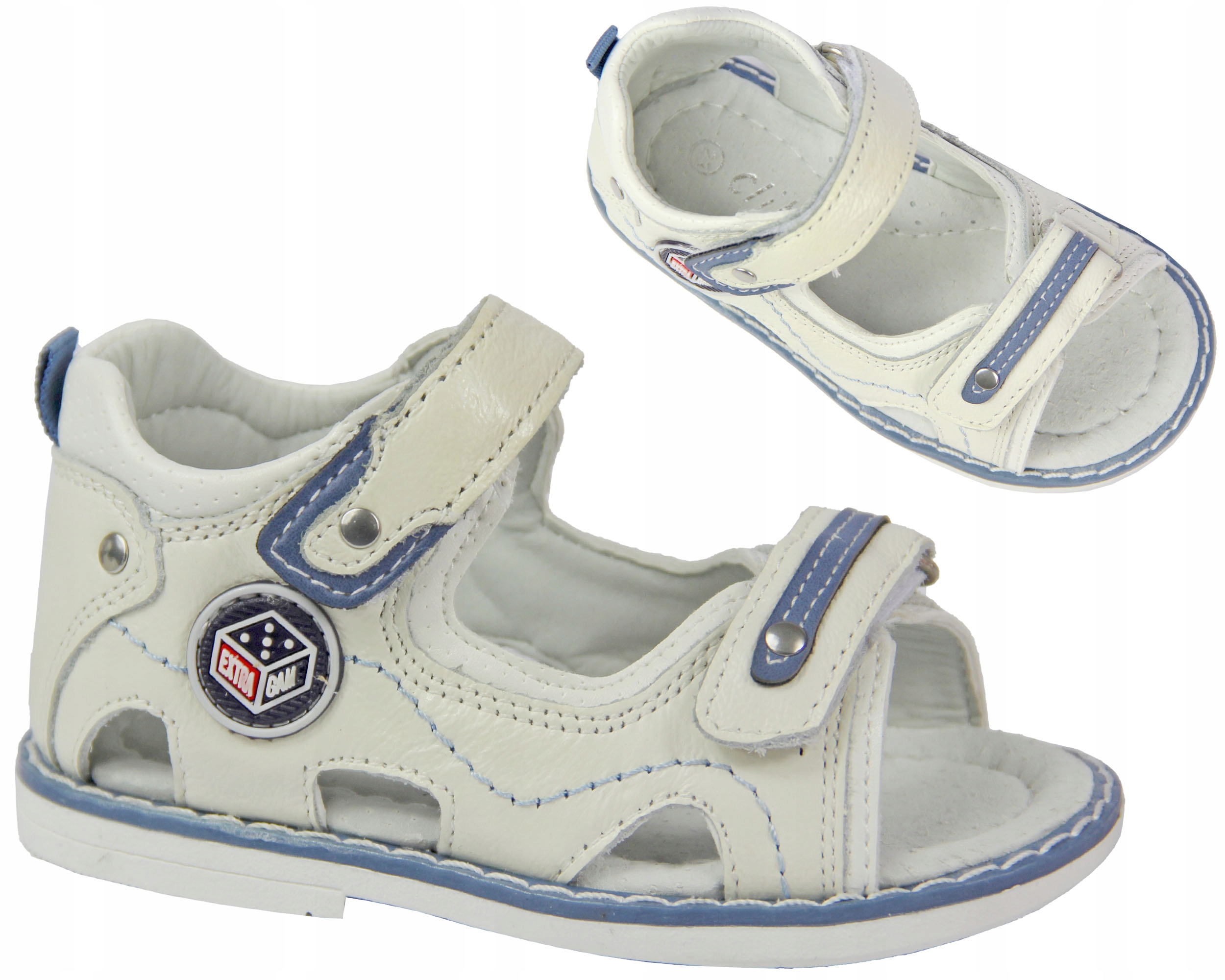 Skórzane sandałki CLIBEE r25/16cm obcas THOMASA