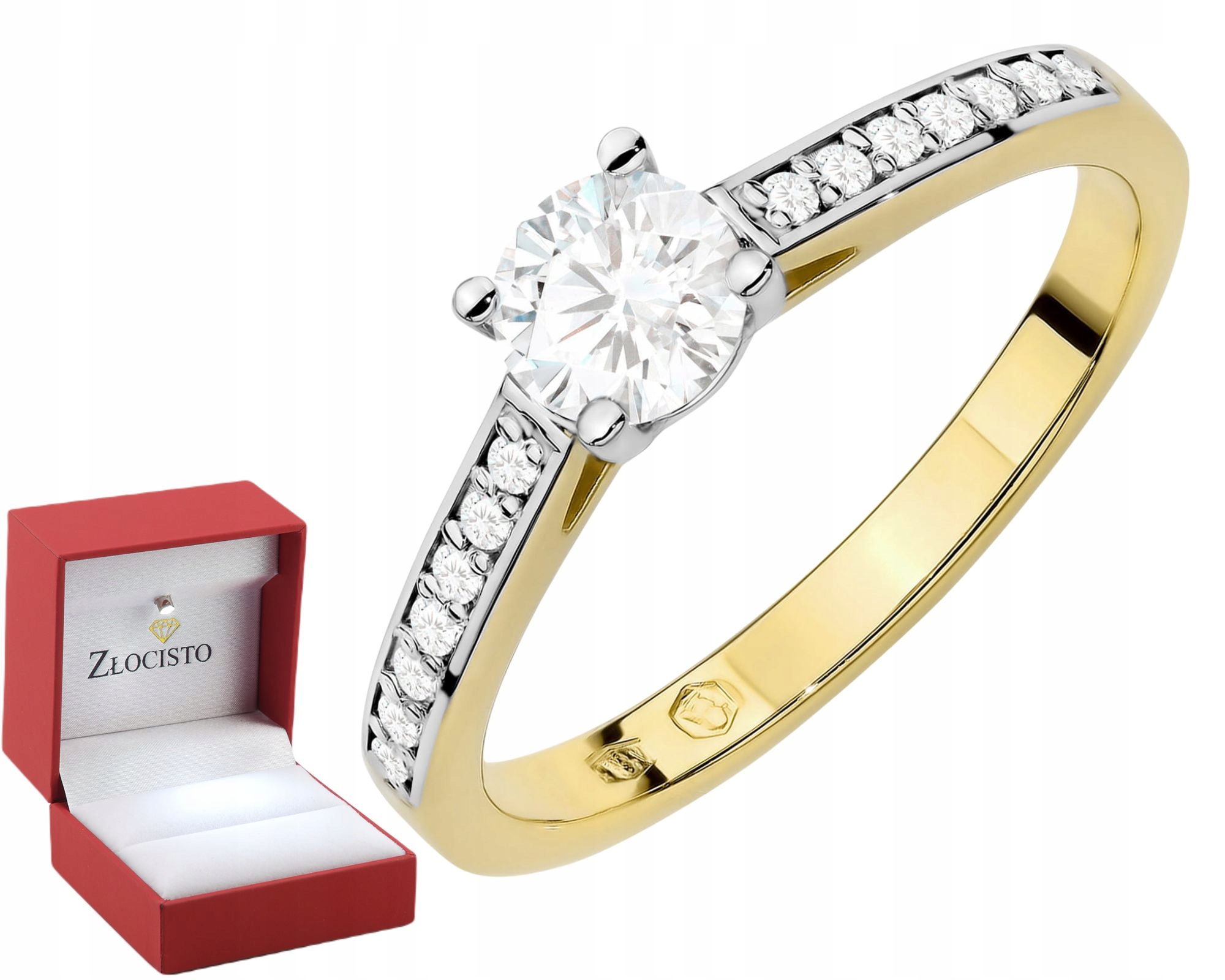 Prstýnek S Chovnými Diamanty Zlato 585 Etická Bižuterie
