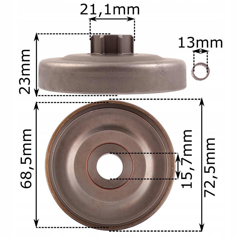 KOSZ SPRZĘGŁA BĘBEN DO HUSQVARNA 40 55 PARTNER 400 Rodzaj bęben