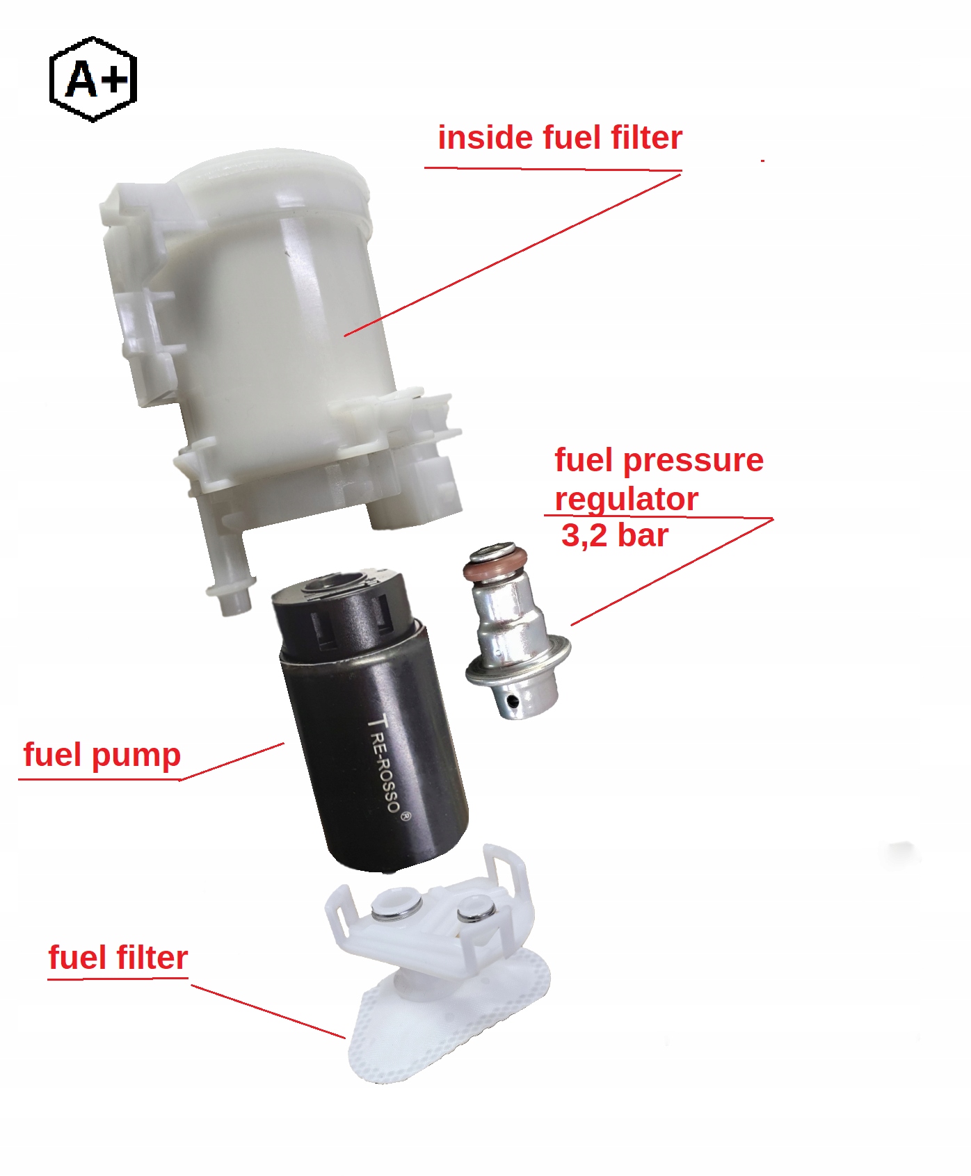 Honda Cbr 1000 Rr 08-16 SC59 Palivová Pumpa regulátor filtru