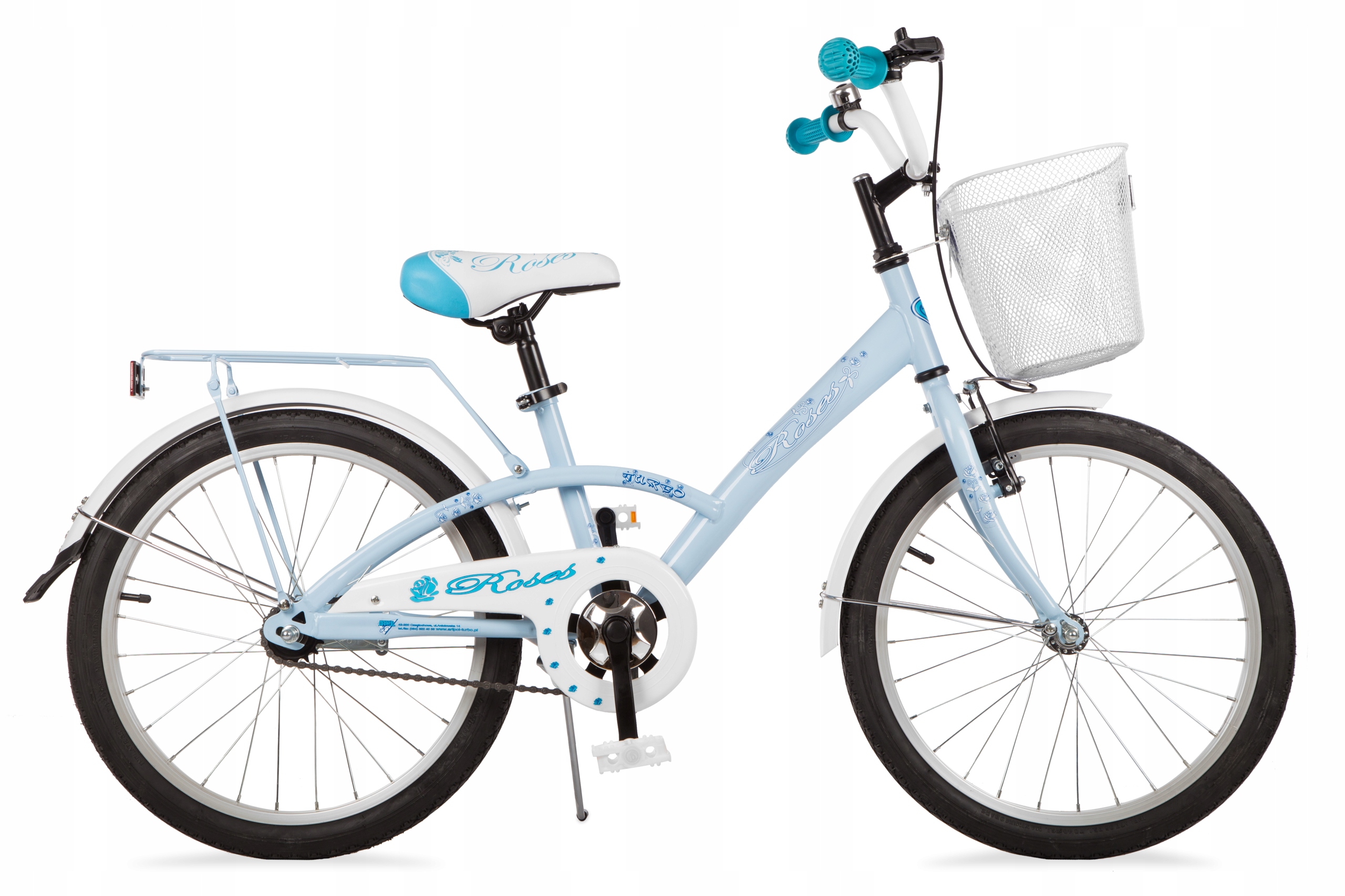 Polski Rower dla dziewczynki 20 cali Roses Błękitny Pastel Polski Producent EAN (GTIN) 5904158122100