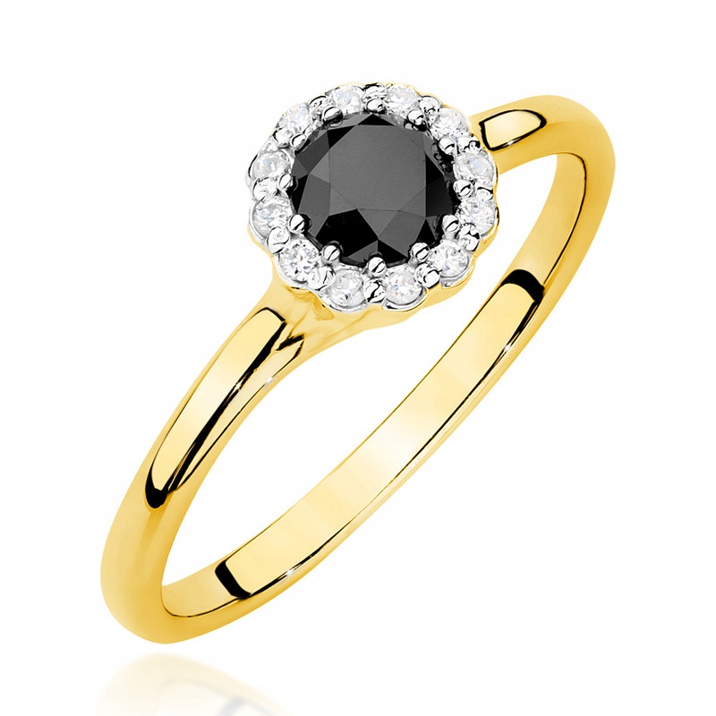 

Pierścionek Złoty Z Czarnym Brylantem 0,50ct