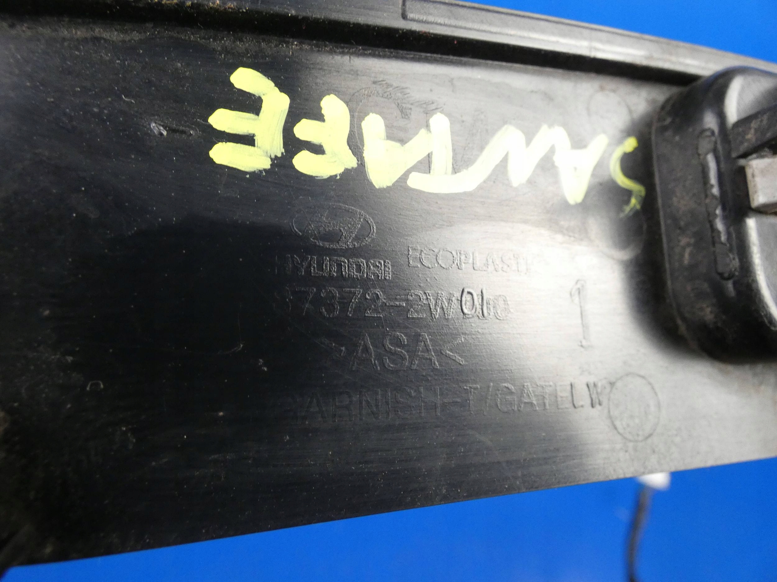HYUNDAI SANTA FE III cap bonnet boot rear part rear button diodes