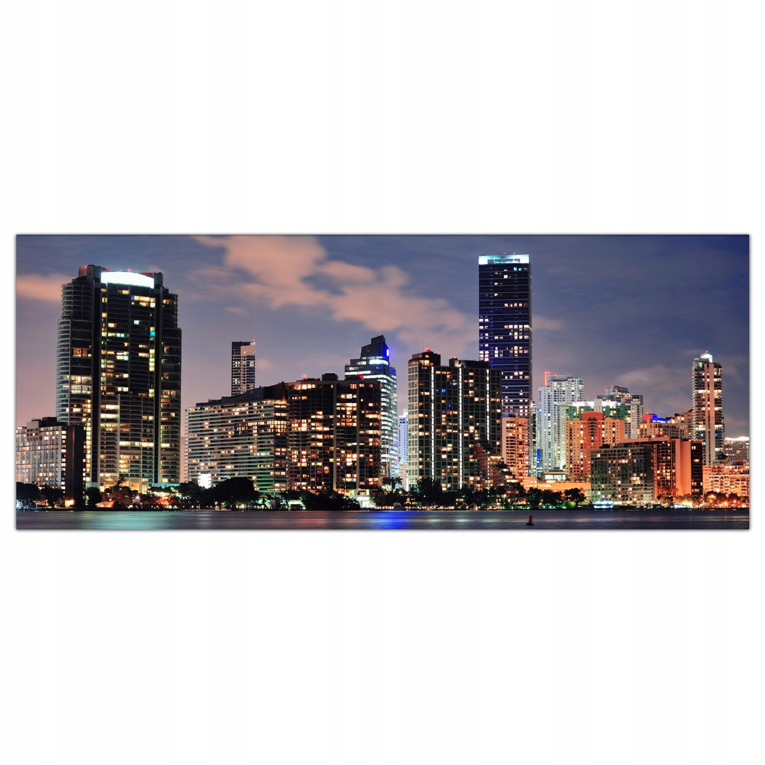 

Obraz na szkle Foto Miami Miasto Usa Noc 125x50