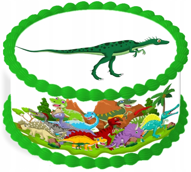 oplatek na dort 14 cm Dinosaurus Dino Party Narozeniny