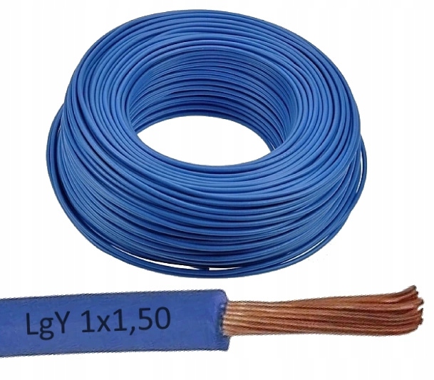 

Zamel Przewód Kabel LgY 1x1,5 300/500V Niebieski