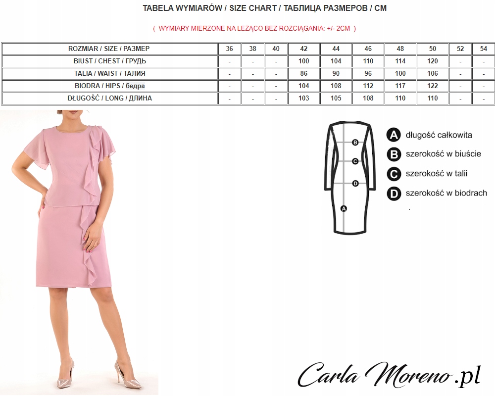 Sukienka Berta 46 wesele komunia wizytowa Marka Carla Moreno