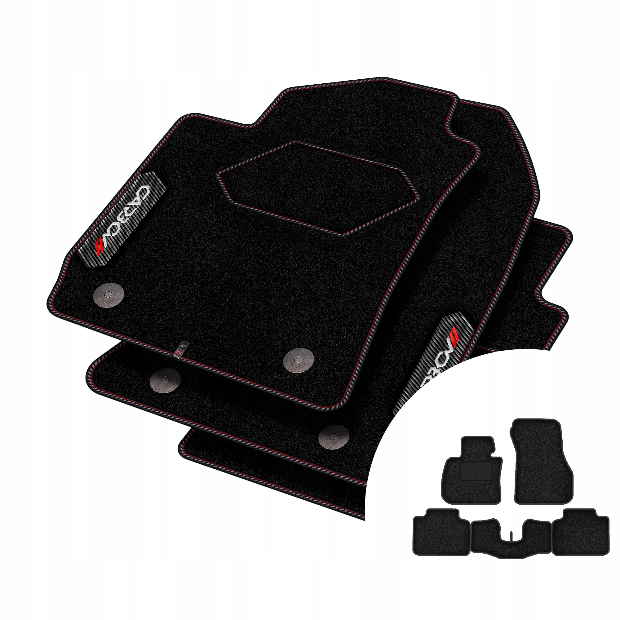 Velúrové koberčeky Carbon pre Bmw radu 2 F45 2014-2021