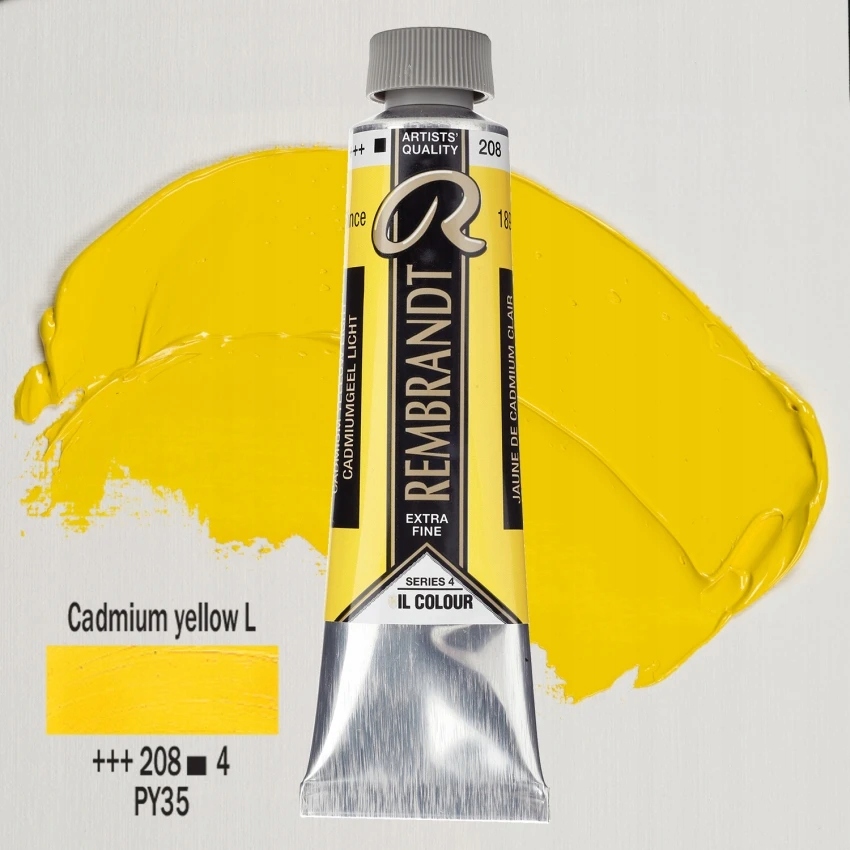Talens Rembrandt 40ML 208 Cadmium Yellow Light barva