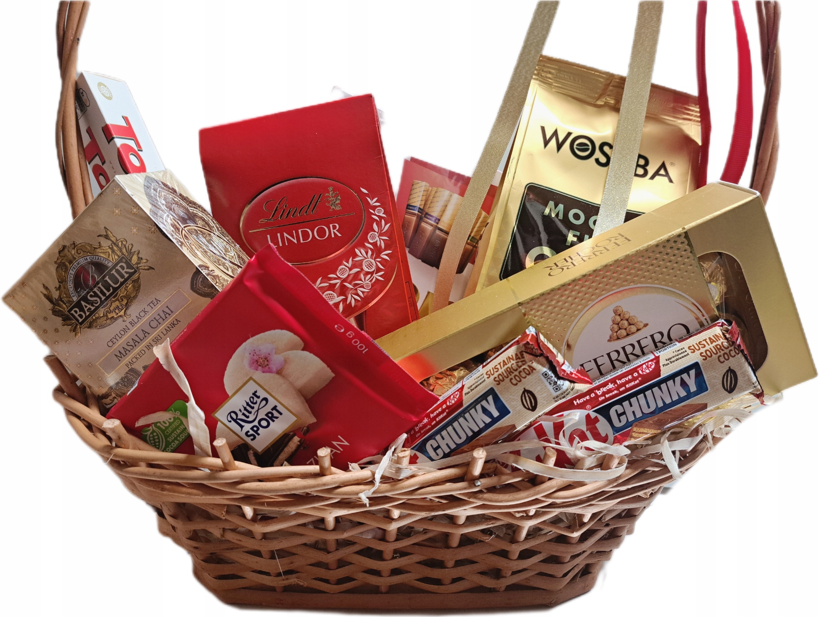 Levně Dárkový koš sladkostí, dárkový koš čaj káva jako Dárek