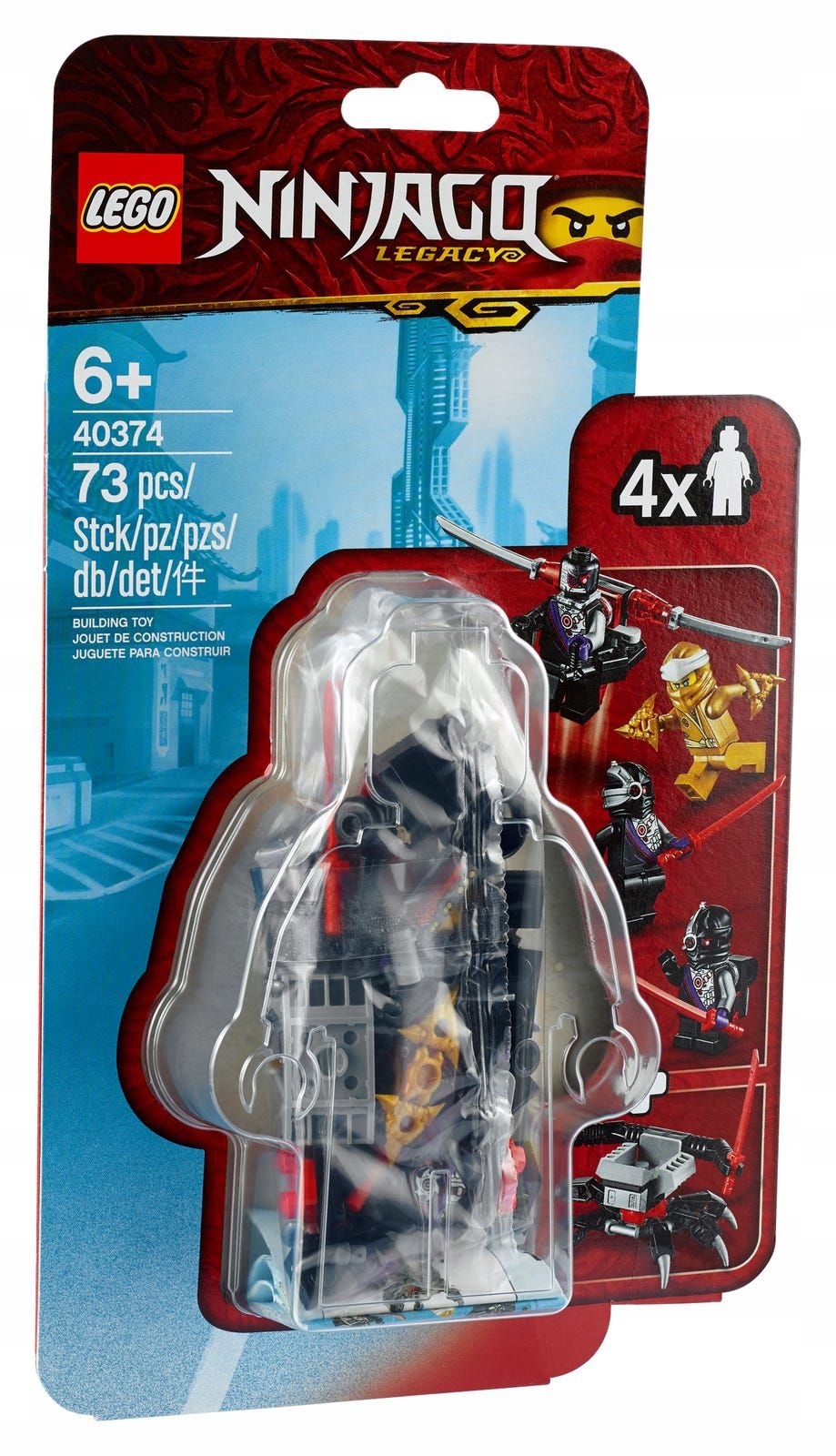 LEGO 40374 ZESTAW AKCESORIÓW I MINIFIGUREK NINJAGO ZŁOTY ZANE NJO589 UNIKAT