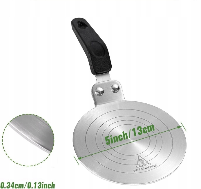 PODKŁADKA ADAPTER DO KAWIAREK MAŁYCH NACZYŃ KUBKÓW INDUKCJA 13CM Model Adapter do płyt indukcyjnych 13cm