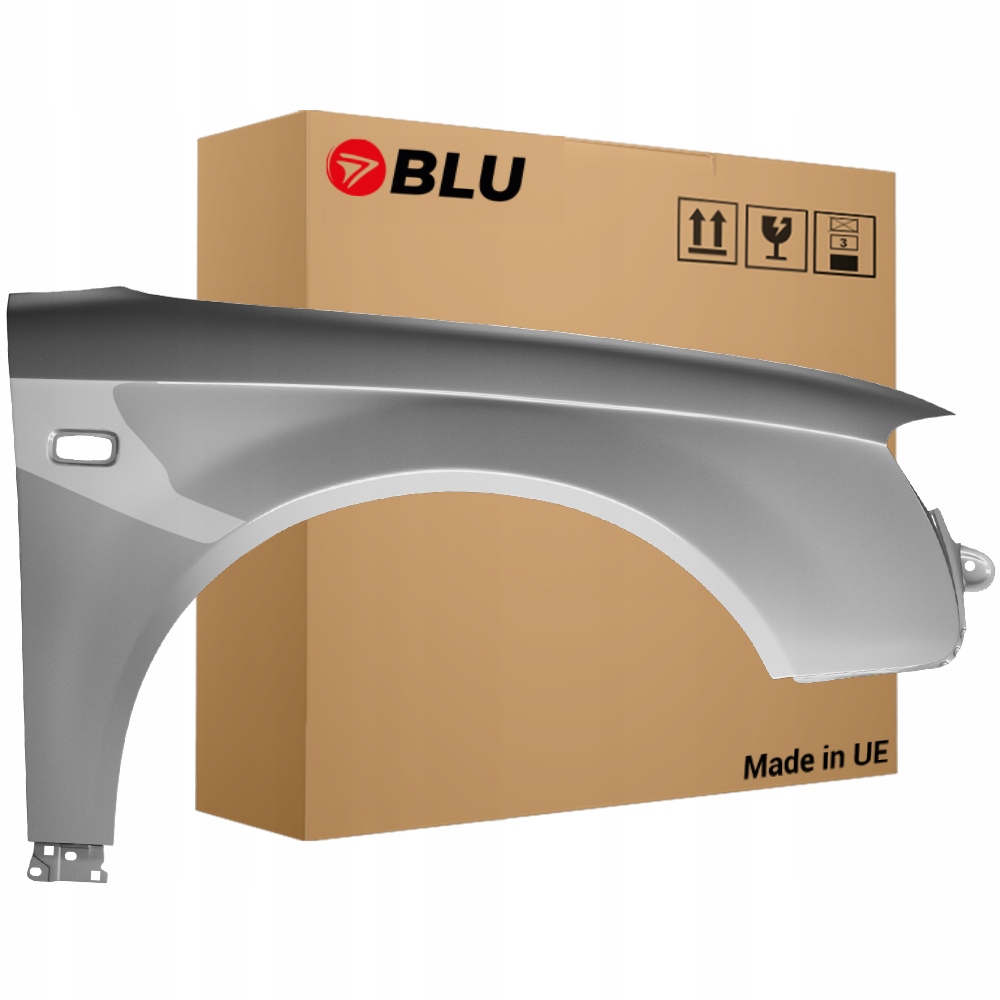 Blu Blatník Audi A4 B7 LY7Q pravý stříbrný 04-08 přední Pozink AtlasGrau