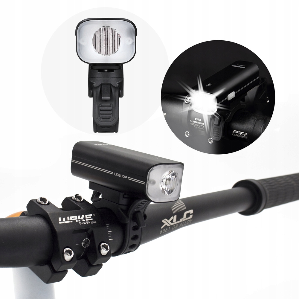 Přední světlo na kolo Ravemen LR800P 800 lumenů, přední Usb