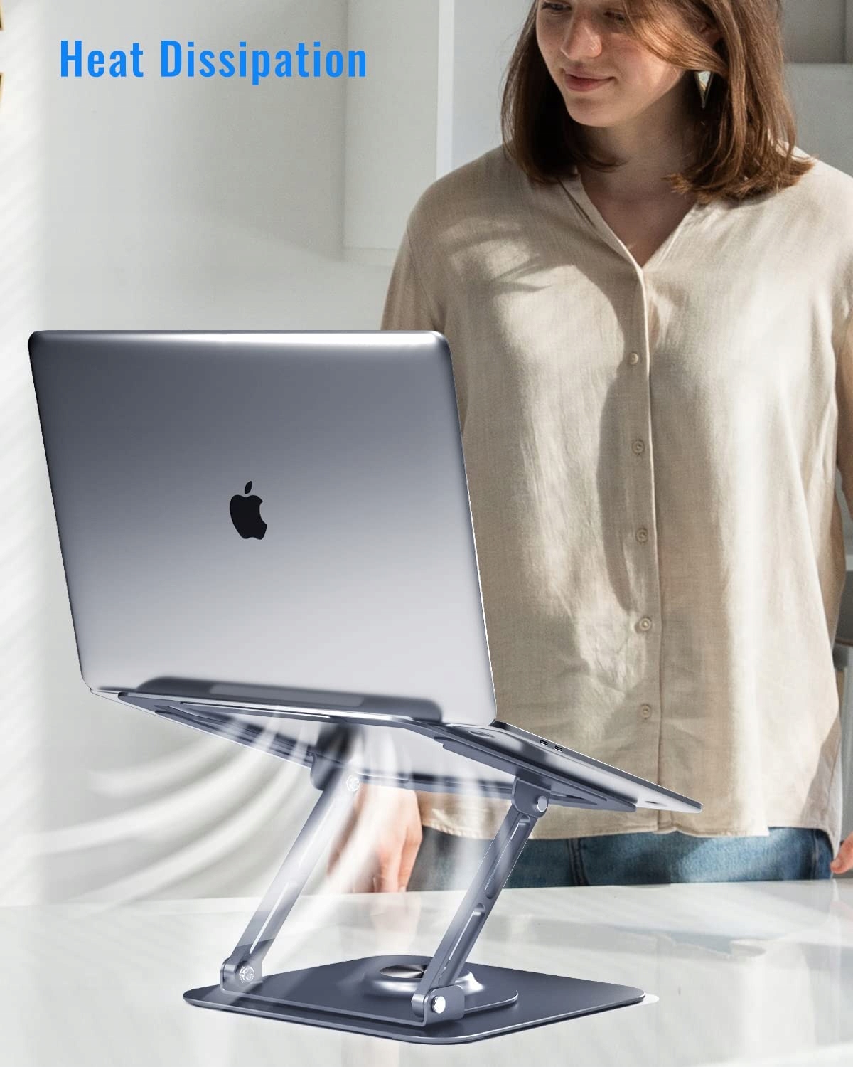 PODSTAWKA ALUMINIOWA STOJAK POD LAPTOPA 360 STOPNI Marka inna