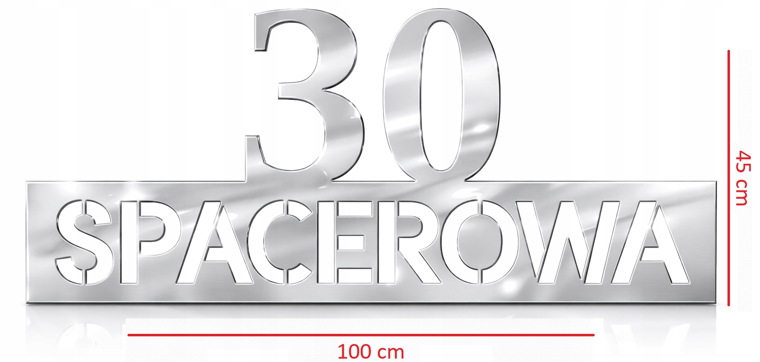 Adresní tabulka číslice nerezová ocel 100x45 cm číslo domu ulice Cnc laser
