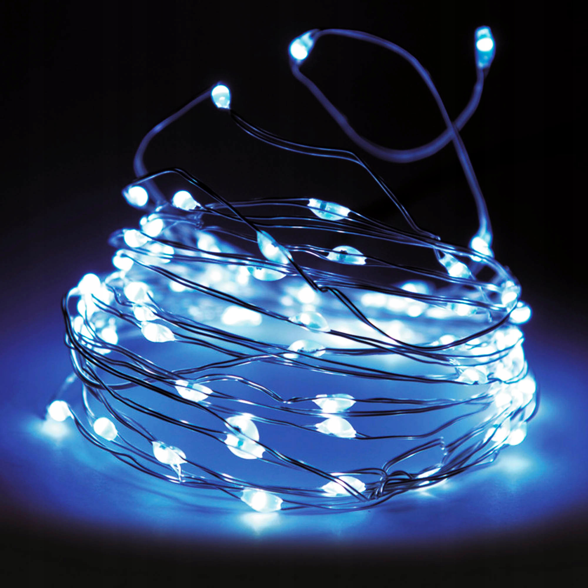 

Lampki Druciki Girlanda Na Baterie 40 Led Białe
