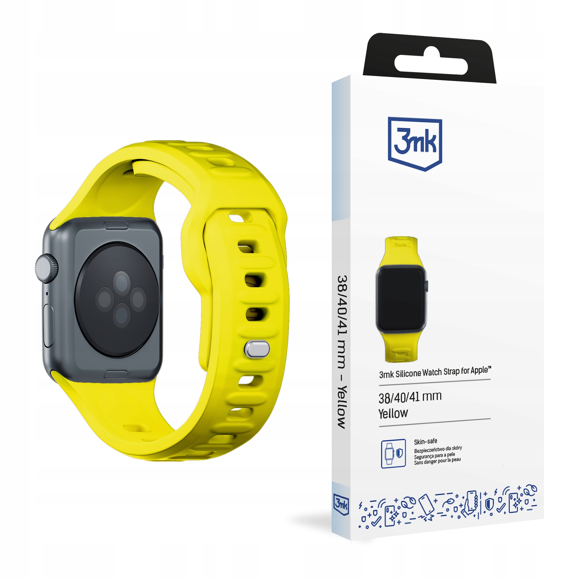 Pasek silikonowy 3mk Silicone Watch Strap do Apple Watch 38 40 41 mm 3mk
