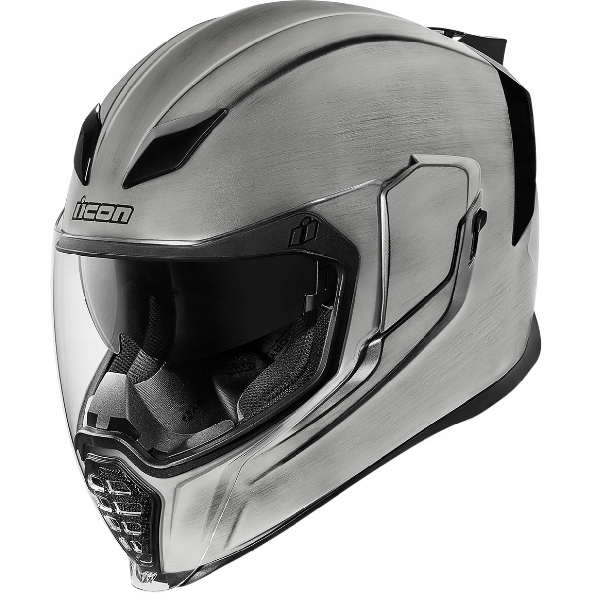 

Icon kask Airflite Quicksilver srebrny Dyna M