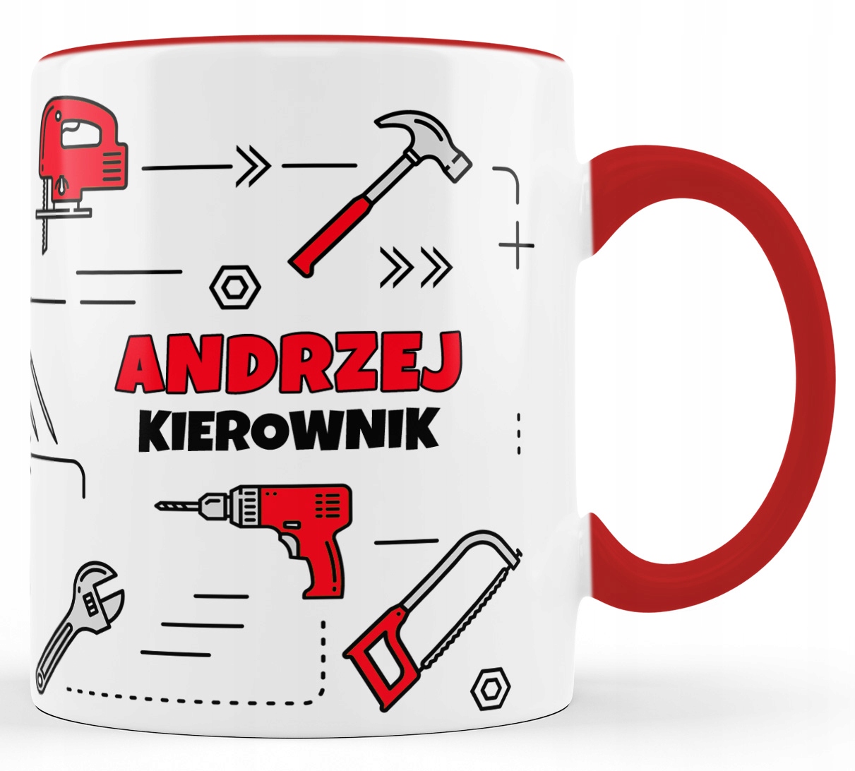 

Kubek kierownik budowy z Twoim imieniem.