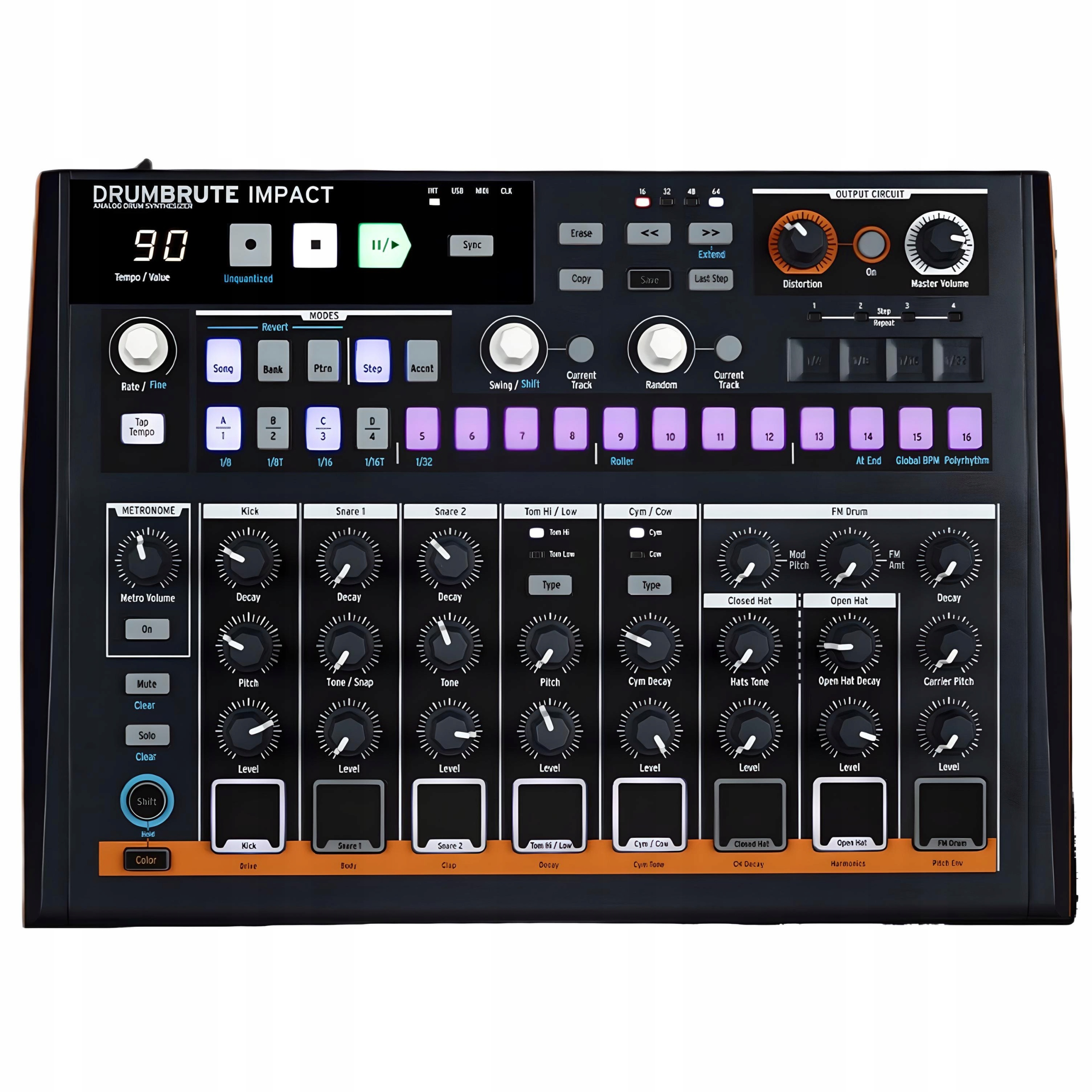 Arturia DrumBrute Impact – automatický bicí stroj