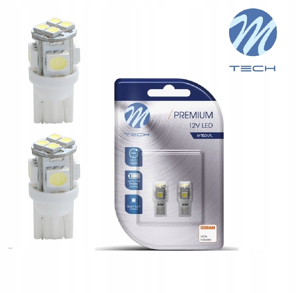 

Kpl. Żarówka W5W T10 Osram Led biała 5000K /LB068w