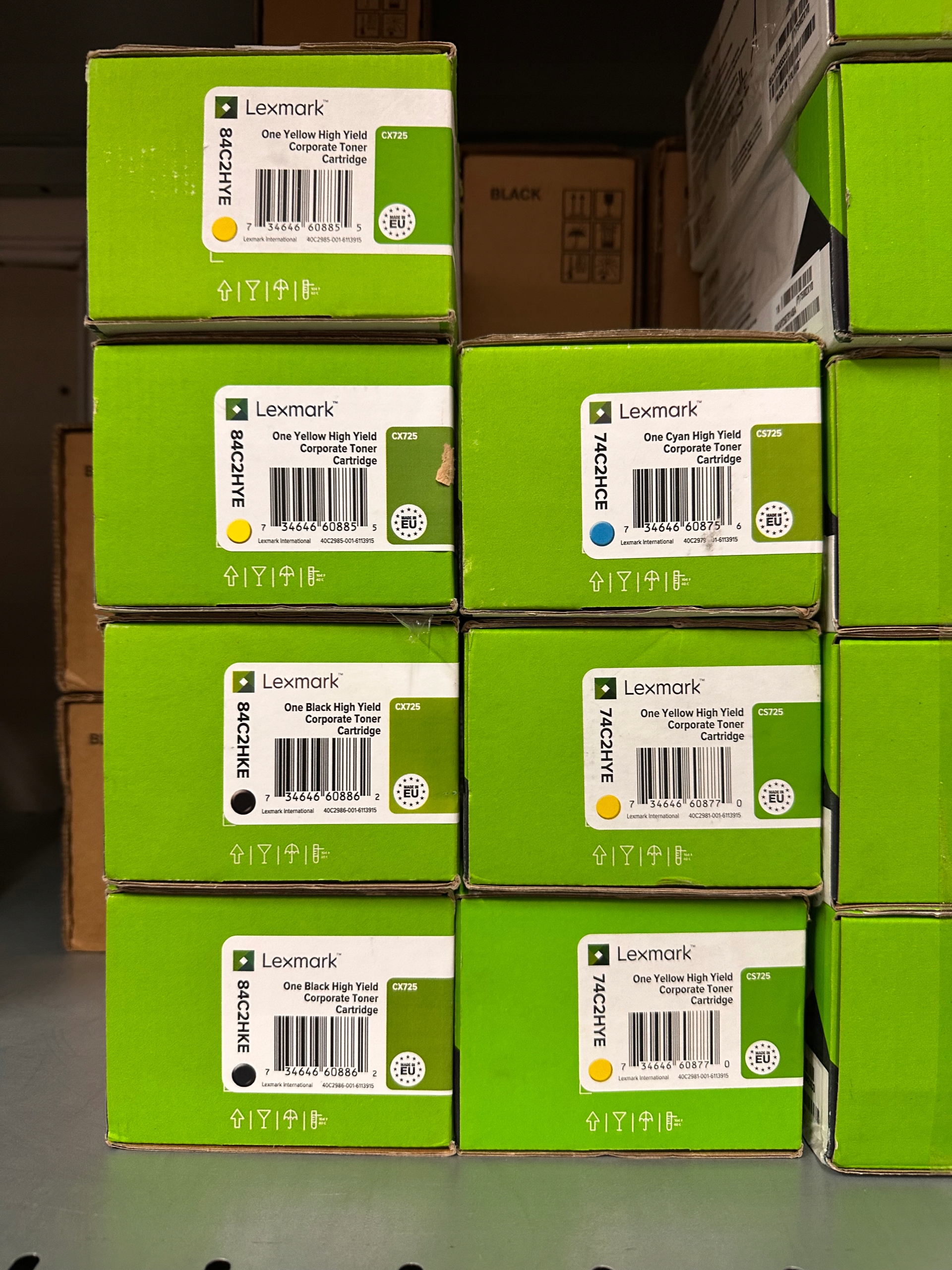 Toner Lexmark 74C2HCE modrý (cyan) Originál