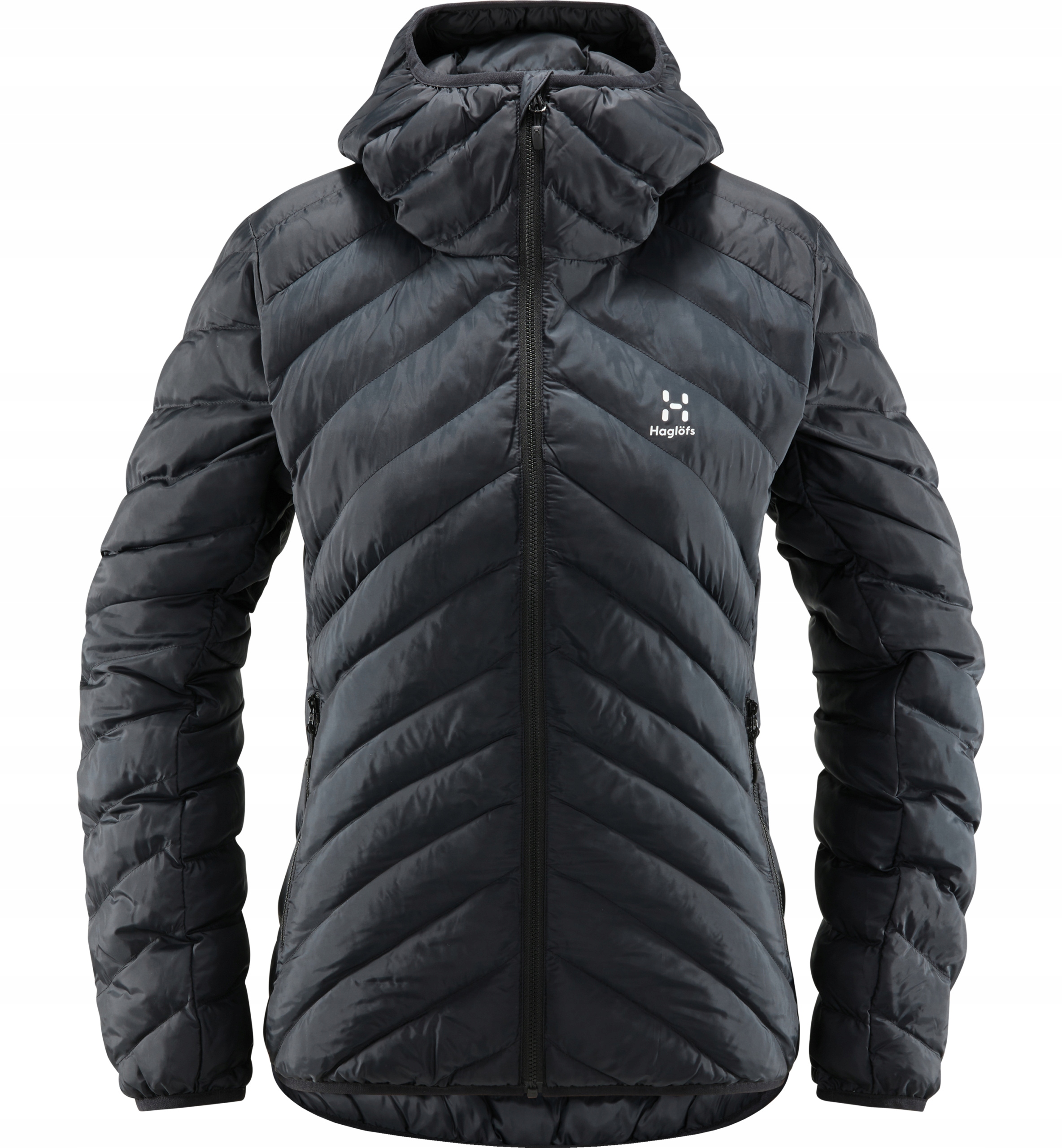 W Bunda Haglöfs Sarna Mimic hood dámská barva: černá, velikost: XL