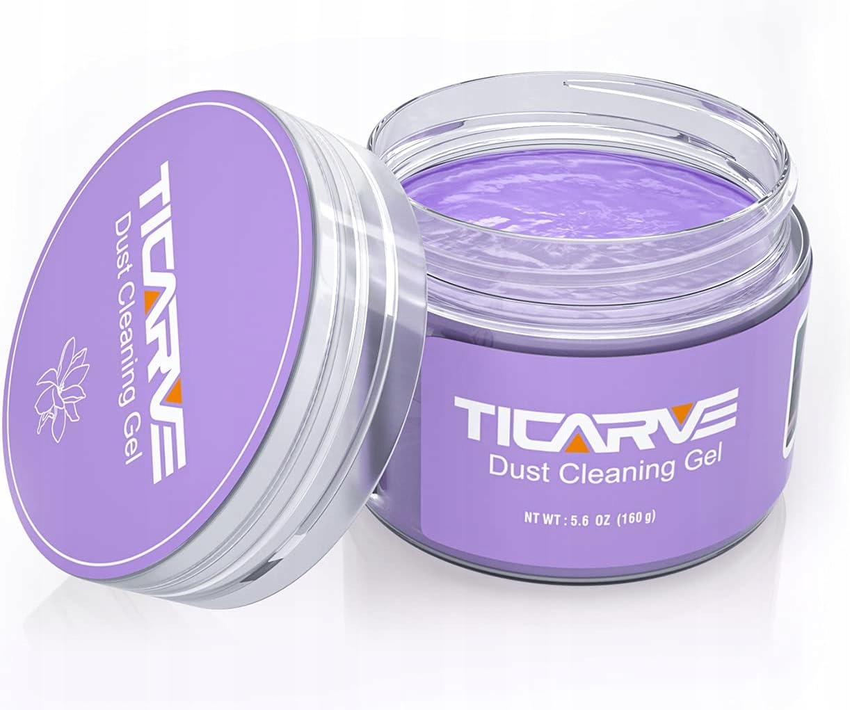 Fioletowy żel czyszczący Ticarve do auta i klawiatury, wielokrotnego użytku