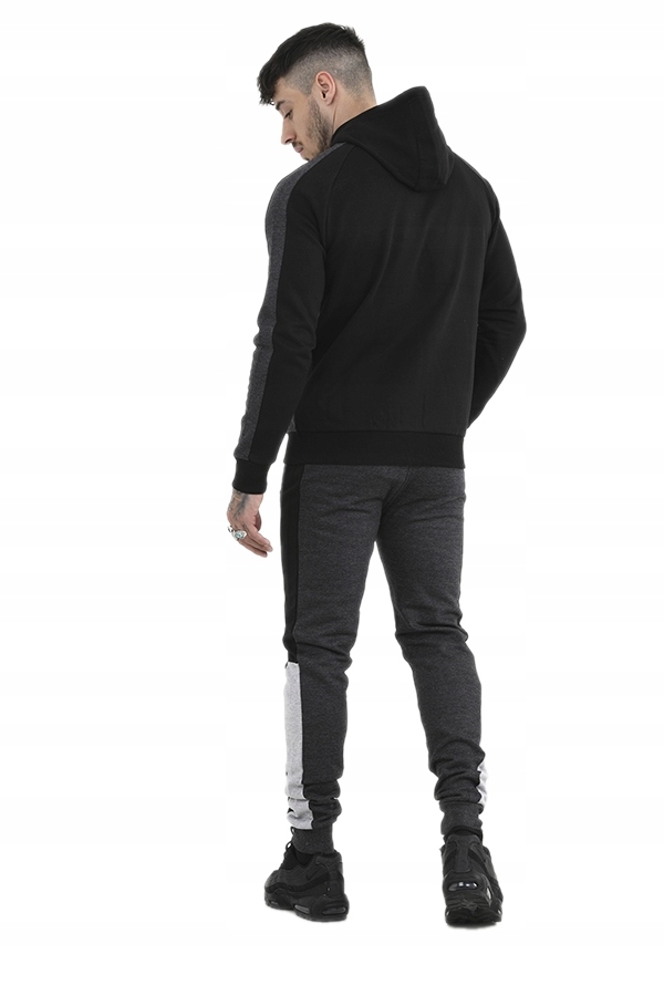 DRES MĘSKI KOMPLET DRESOWY SPORTOWY Z KAPTUREM M Rodzaj rozpinane z kapturem