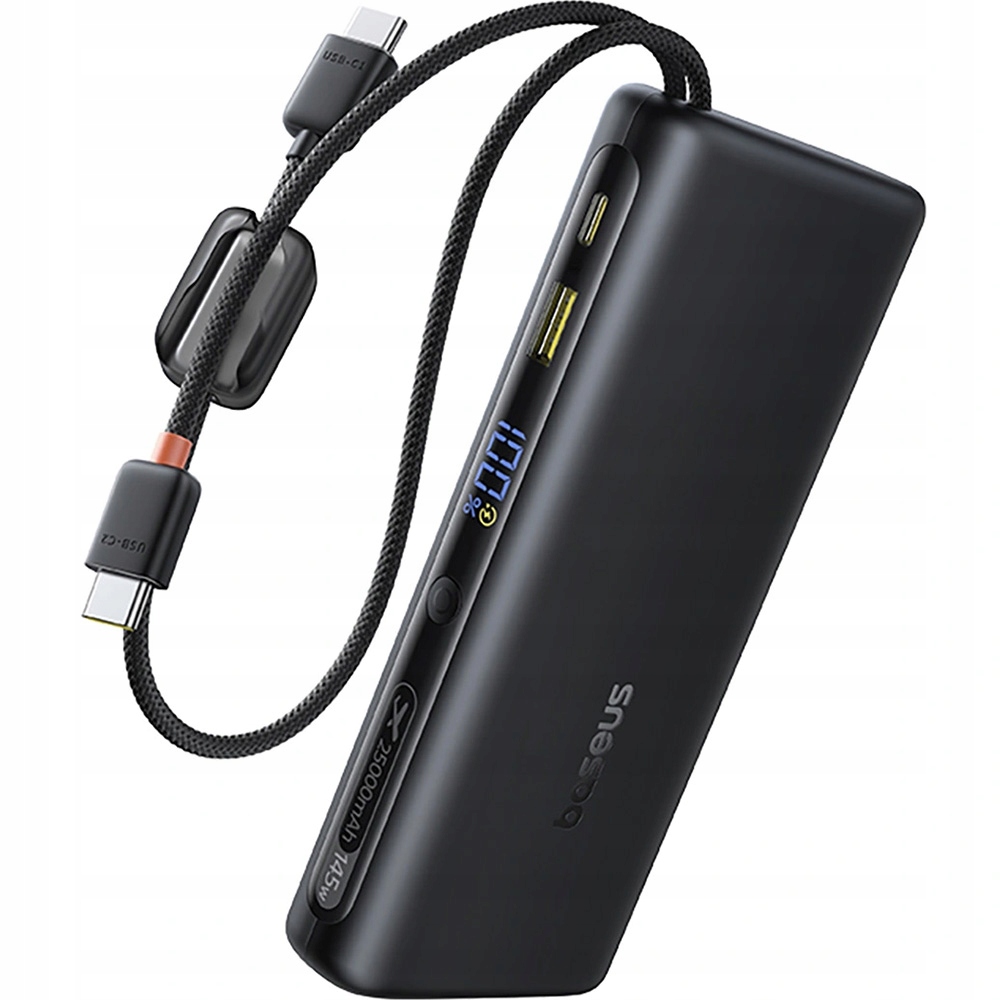 Power banka Baseus Usb-a Usb-c 25000 mAh, 145 W, batéria, s Led displejom