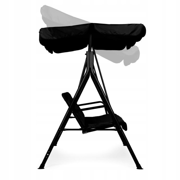 HUŚTAWKA OGRODOWA METALOWA 3 OSOBOWA WOLNOSTOJĄCA ŁAWKA BUJANA Z DASZKIEM Marka bez marki