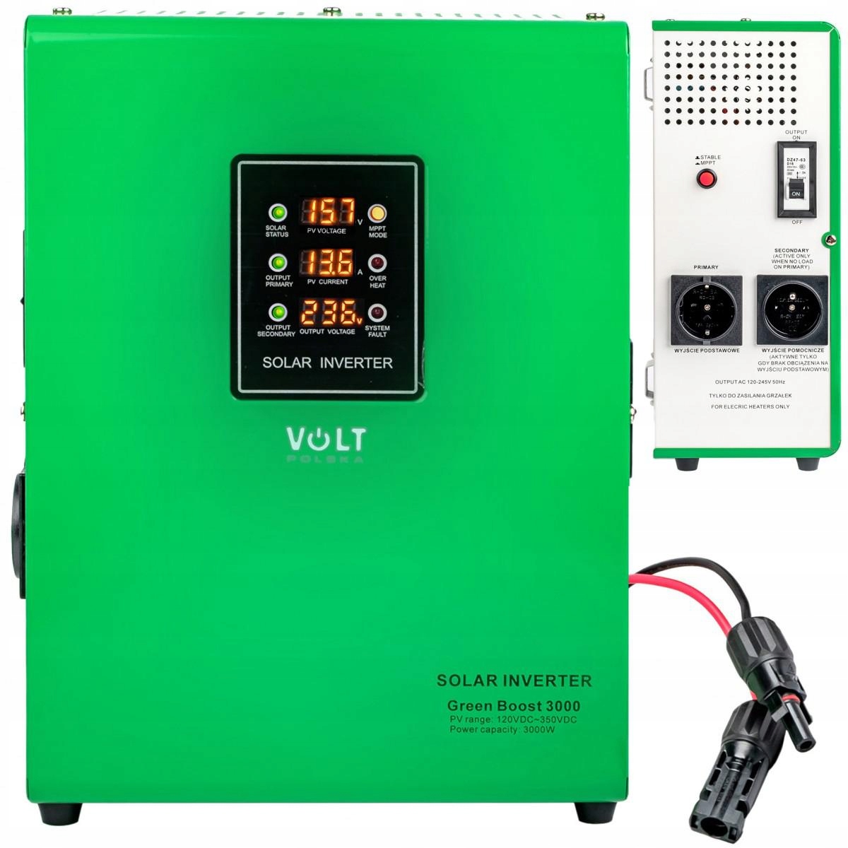 

Przetwornica solarna Green Boost Mppt 3000 (120-35