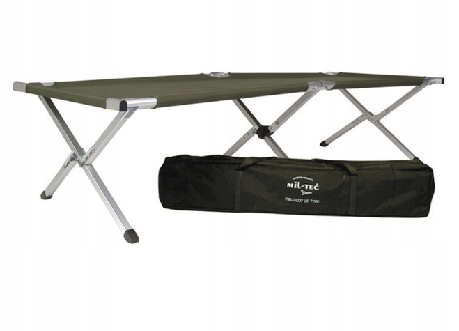 Mil-Tec Łóżko Polowe 190 x 65cm Oliwkowe