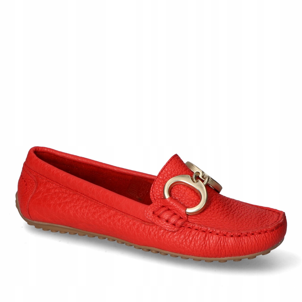 Mokasíny Modo 858/204 Červené lico 36