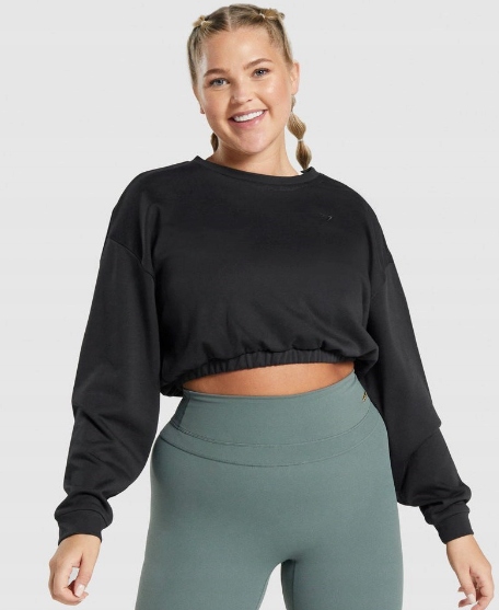 GYMSHARK BLUZA SPORTOWA DAMSKA KRÓTKA S 1A5D4_H*