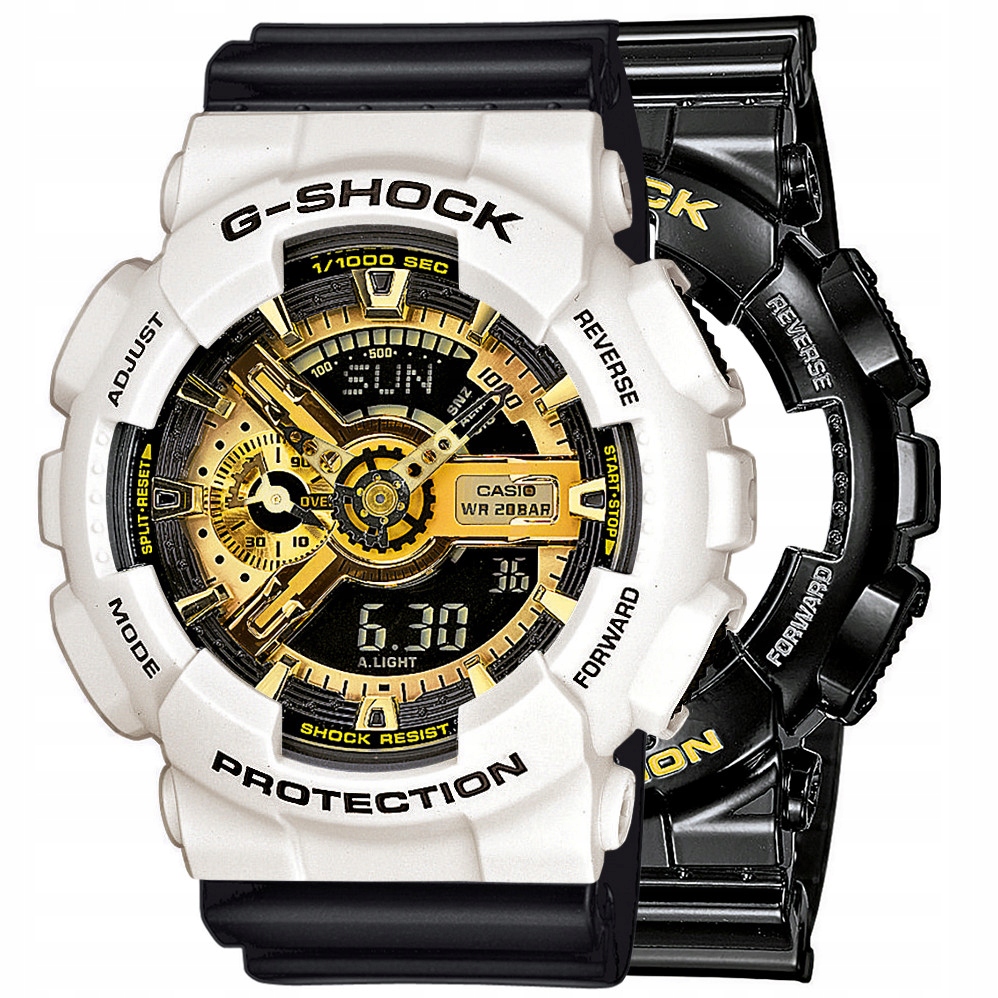 Zestaw G-shock GA-110GB-1AER Biały Czarny