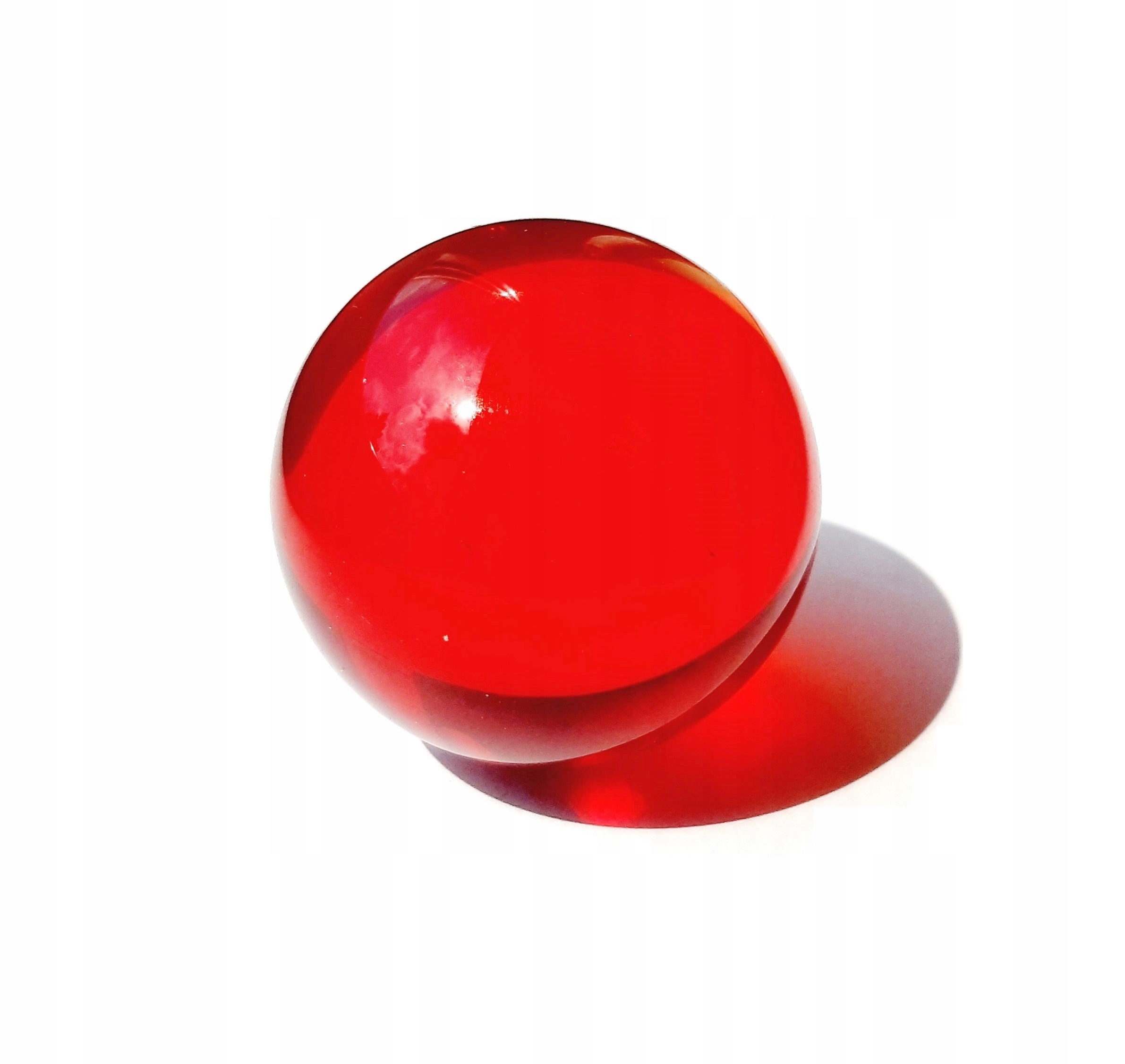 

Czerwona Szklana Kula Dekoracyjna 4 CM, Feng Shui