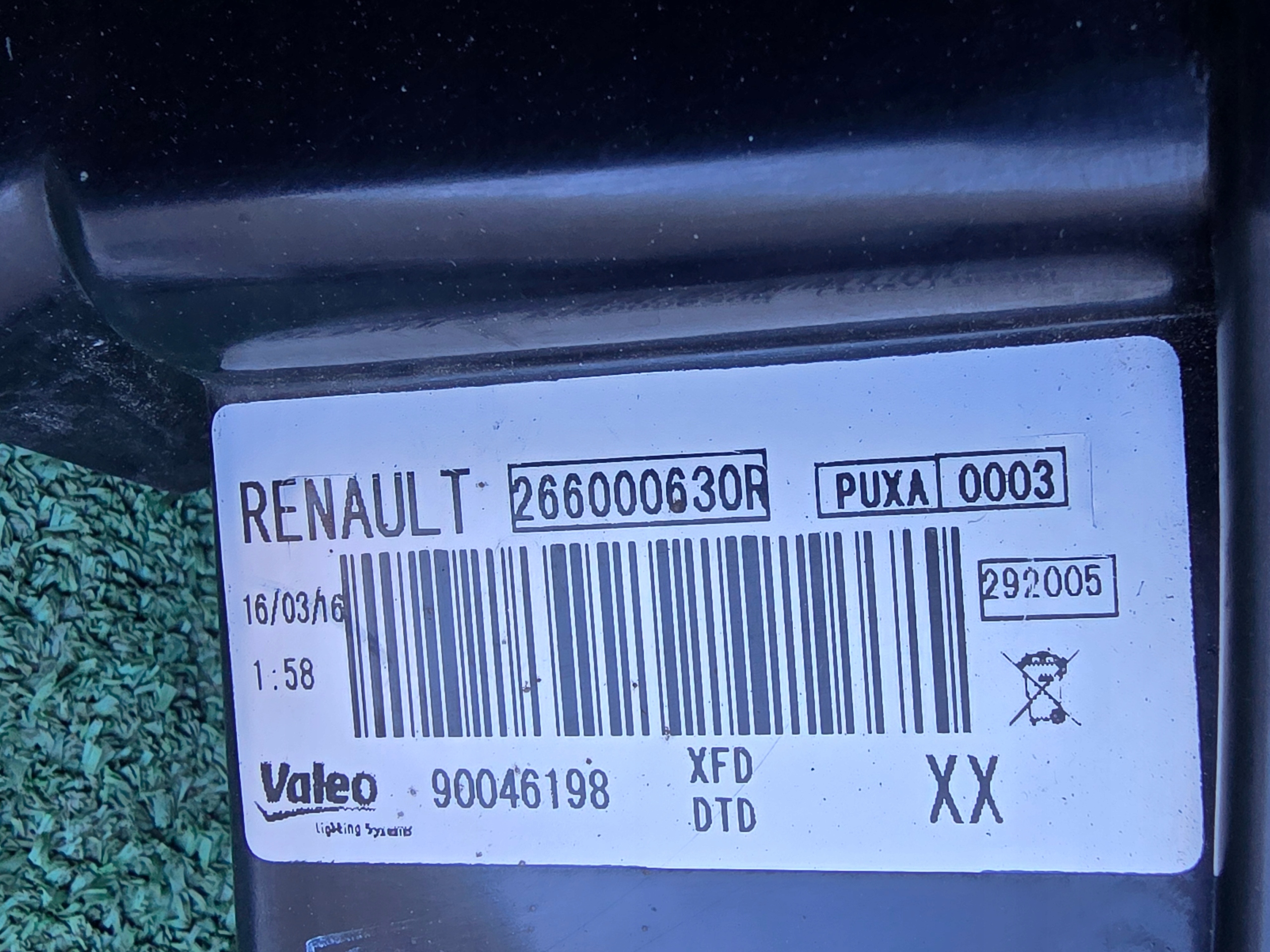 renault TALISMAN ГАЛОГЕН led